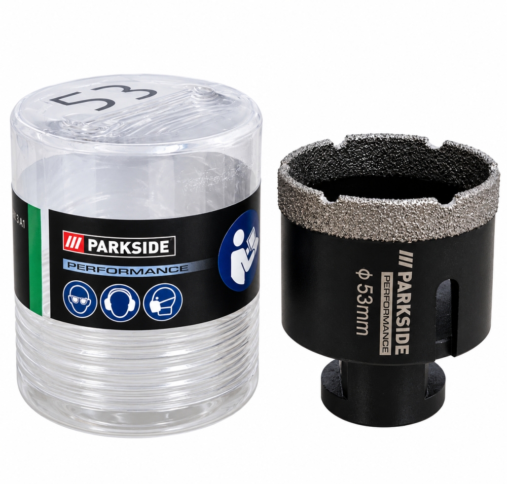 Bild 1 von PARKSIDE PERFORMANCE Diamant-Bohrkrone (Ø 53 mm, M14, für Feinsteinzeug, Granit & Marmor)