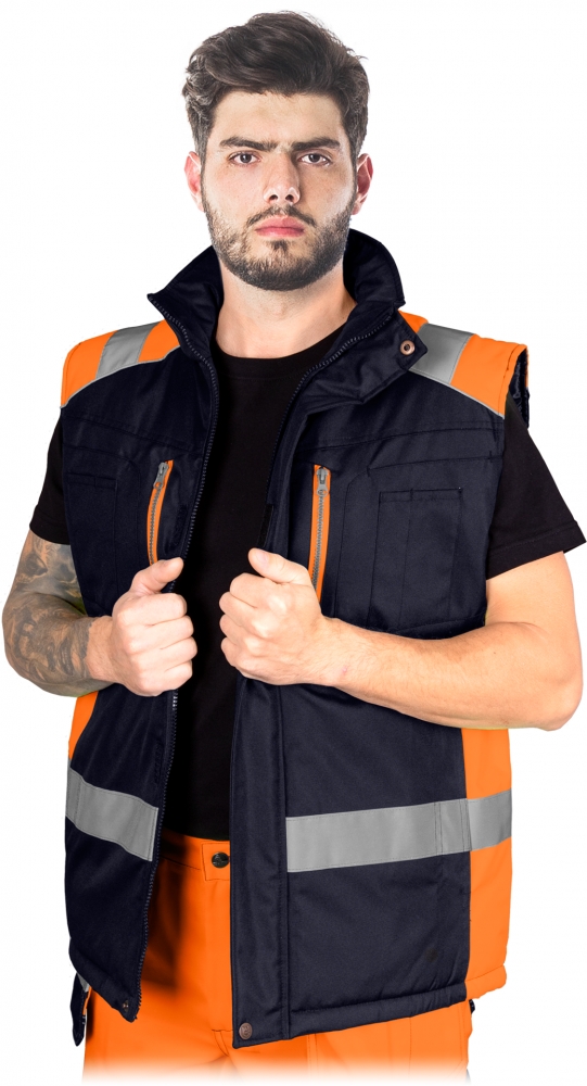 Bild 1 von Warnschutz Weste 'Asker' (gefüttert) [Gr. / Farbe wählbar]  / (Art) L / Orange