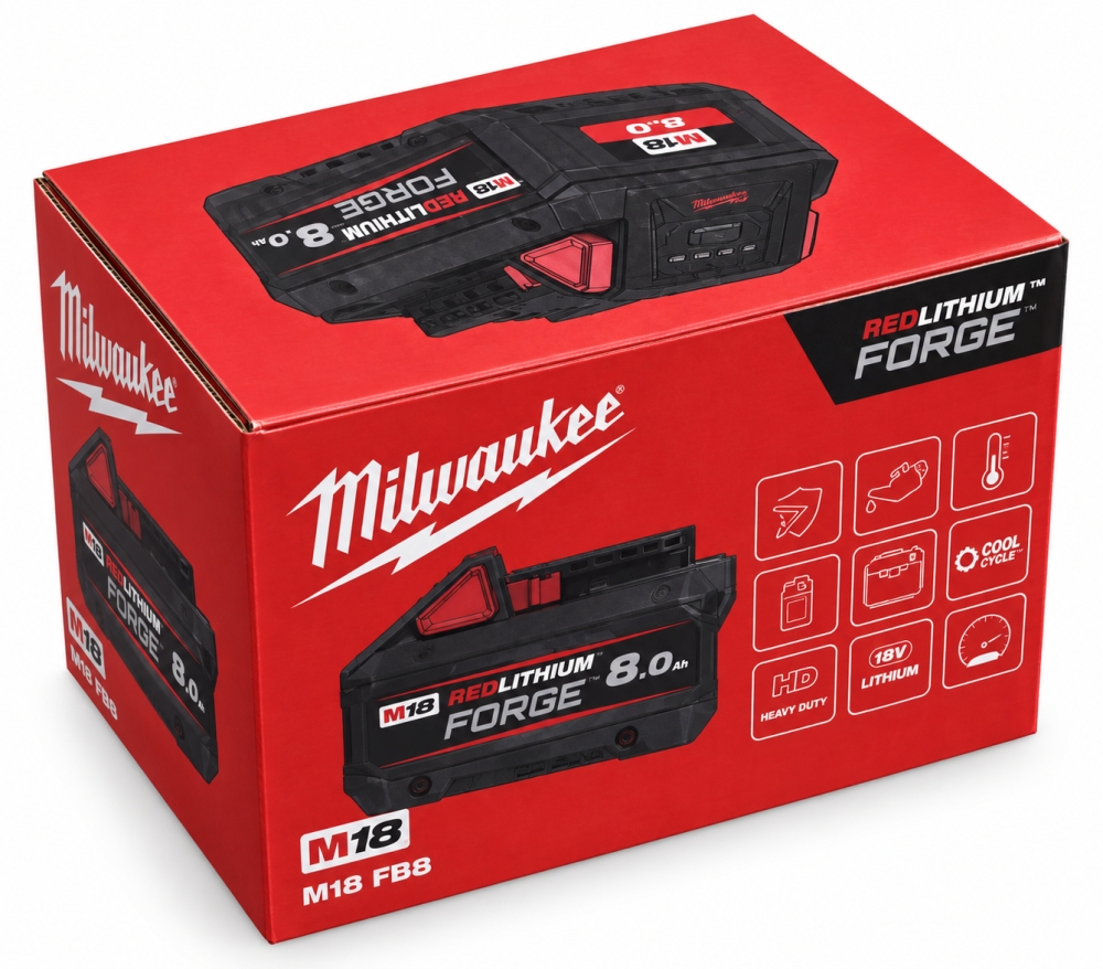 Bild 1 von MILWAUKEE M18 Akku 'Forge FB8' (18V / 8,0Ah) 4932492131