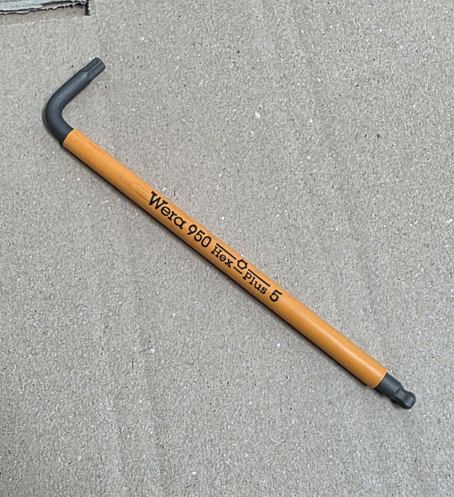 Bild 1 von WERA Winkel-Sechskantschlüssel SW 5mm '950 SPKL 5,0 l-orange'