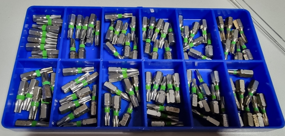 Bild 1 von Edelstahl Torx Bits (96-teilig) T10 T15 T20 T25 T30 Bit-Box