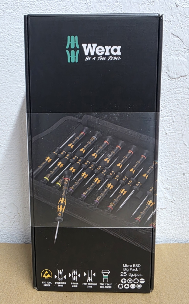 Bild 1 von WERA Elektroniker-Schraubendreher Satz 'Kraftform ESD Micro Big Pack 1'