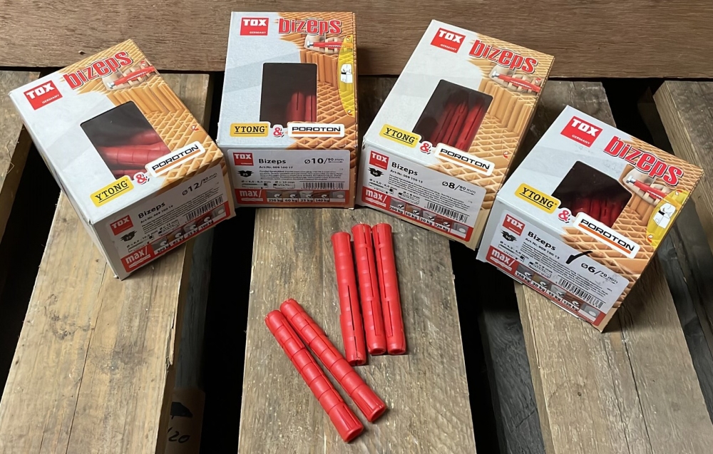 Bild 1 von TOX Parallelspreizdübel (Bizeps) für Porenbeton [Ø wählbar]  / (Ø + Länge) 25 Stück - 12 x 90 mm