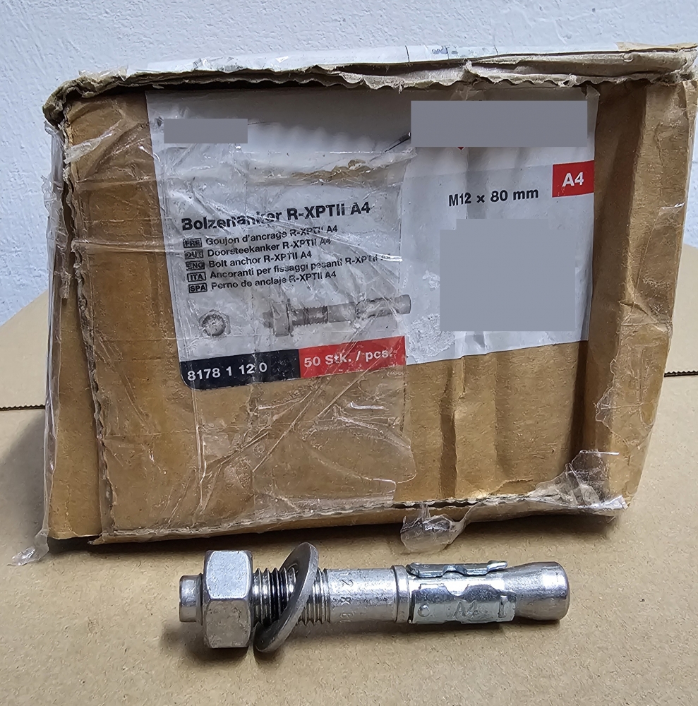 Bild 1 von Bolzenanker R-XPTII (Edelstahl A4) [zum auswählen]  / (Art) 50 Stück - M12 x 80mm