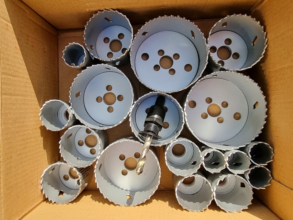 Bild 1 von Bi-Metall Lochsägen Set Satz 19-tlg. ( 22, 25, 32, 35, 44, 51, 54, 67, 76 mm ) Bohrkronen Lochkreiss