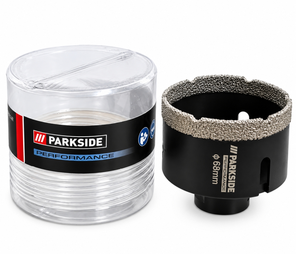 Bild 1 von PARKSIDE PERFORMANCE Diamant-Bohrkrone (Ø 68 mm, M14, für Feinsteinzeug, Granit & Marmor)