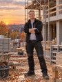 Bild 3 von REIS Arbeitshose Stretch-Jeans 'Denim' SCHWARZ mit Cordura-Verstärkungen [Gr. wählbar]