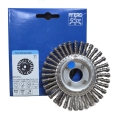 PFERD Gezopfte Rund-Drahtbürste Edelstahl INOX-TOTAL (Ø 115 x 6 x 22,2mm, 0,50mm)
