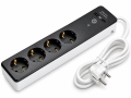 Bild 1 von TIDO WLAN-Steckdosenleiste 'Smart Home' mit Timer & USB-A/USB-C (4-fach, 1,4 m, Schwarz)