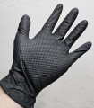 50x MERCATOR Nitrilhandschuhe schwarz 'GoGrip Pro'