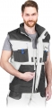 Arbeits-Weste gefüttert WEIß (Gr. wählbar)