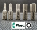 WERA Innensechskant Bit-Satz (5-teilig, 3-8mm, 1/4 Zoll x 25mm)