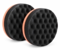 2x Polierpad-Schwamm Wabenform (Ø 150mm)
