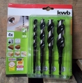 KWB Japan Schlangen-Holzbohrer (4-teilig, Ø 12-24mm)