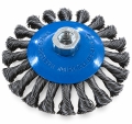 Draht-Kegelbürste gezopft (Ø 125mm, M14 Gewinde)
