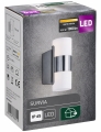 OBI Außenwandleuchte LED Up Down 2 x 5,25W 'Survia' (Aluminium, Anthrazit)