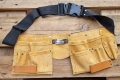 Leder Werkzeuggürtel (Nieten-Verstärkt) mit 11 Taschen