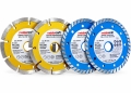 Bild 1 von MEISTERCRAFT Diamant-Trennscheiben-Set (4-teilig, Ø 125 x 22,23 mm, Beton, Fliesen & Granit) 