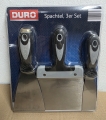 DURO Edelstahl Spachtel Set (3-teilig)