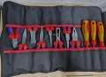 KNIPEX Zangen / Werkzeug-Rolltasche (11-teilig)