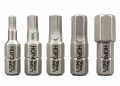 WERA Innensechskant Bit-Satz (5-teilig, 3-8mm, 1/4 Zoll x 25mm)
