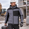 Bild 2 von FORECO Winter-Softshell-Schutzjacke „WSH“ (260 g/m², Schwarz/Grau) [Gr. wählbar]  / (Art) XL