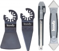 Bild 2 von KWB  4-tlg Silikonfugen Reparatur-Set Multitool Zubehör Schaber Fugenglätter 