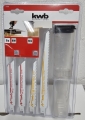 KWB Säbelsägeblätter Set (8-teilig + Box) für Holz & Metall