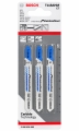 3x BOSCH Stichsägeblätter für Edelstahl (T118AHM) 'Endurance for Stainless Steel'