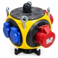 PEGASUS Baustromverteiler Hängeverteiler mit 2× 400V CEE & 4× 230V Schuko – Made in Austria