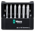 WERA Torx Bitsatz (6-teilig, 50mm lang, T10-40) BC 6 TX Universal 1