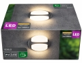 OBI Außenwandleuchte LED 'Edolo' Aluminium dunkelgrau (16 W, 1200 lm, 3000 K, IP44)