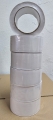 6x Verputzerband PVC quergerillt weiß (Ø 50 mm x 33 m)