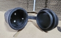 Bild 1 von TP ELECTRIC Schutzkontakt Stecker / Kupplung Vollgummi IP44 230V  / (Art) Kupplung