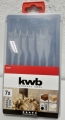 KWB Flachfräsbohrer-Kassette (7-teilig, Ø 10-24mm)