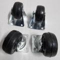 Rollensatz Ø 40mm Gummi (2x Lenkrolle, 2x Bockrolle) 