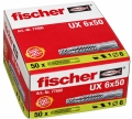 50x FISCHER Universaldübel 'UX 6 x 50' 