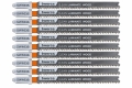 10x TWERCS Stichsägeblätter (T101BIF BIM) Clean für Laminat / Hartholz