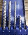 Bild 2 von SDS-PLUS Hammerbohrersatz 4-Schneider (5-teilig, Ø 5 6 8 10mm)