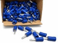 500x Flachsteckzunge isoliert blau (2,8 x 0,8 mm) Kabelquerschnitt 1,5-2,5mm²