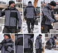 Bild 2 von FORECO Winter-Softshell-Schutzjacke „WSH“ (260 g/m², Schwarz/Grau) [Gr. wählbar]  / (Art) XL