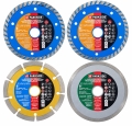 PARKSIDE Diamanttrennscheiben Set 4-teilig (Ø 115 x 22,23mm)
