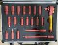 Bild 2 von VDE Elektriker Steckschlüssel Satz (20-teilig, 1/4 Zoll) 1000V