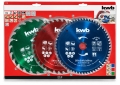 KWB Kreissägeblatt Set 3-teilig (Ø 210 x 30mm) 24 + 36 + 60Z