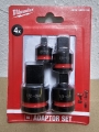 MILWAUKEE Schlagnuss Adapter Set (4-teilig) 'Shockwave'