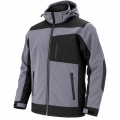 FORECO Winter-Softshell-Schutzjacke „WSH“ (260 g/m², Schwarz/Grau) [Gr. wählbar]