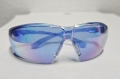 UNIVET Sicherheitsbrille blau (Regenbogenoptik) mit Halsband