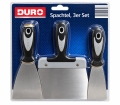 DURO Edelstahl Spachtel Set (3-teilig)