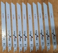 10x BOSCH Säbelsägeblätter 225mm flexible für Metall BIM