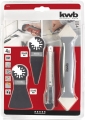 Bild 1 von KWB  4-tlg Silikonfugen Reparatur-Set Multitool Zubehör Schaber Fugenglätter 